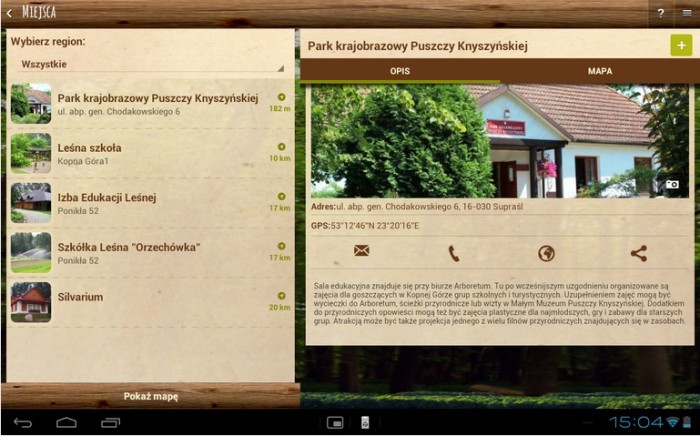 Przez leśną głusz ze smartphonem 