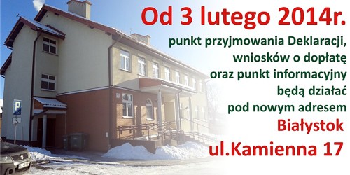 Deklaracje złożymy w nowym biurze