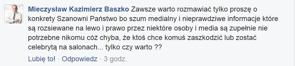 Przyganiał kocioł garnkowi. Czyli jak poseł Baszko zapomniał, że zlikwidował szkołę
