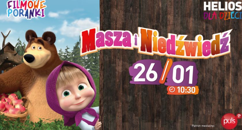 Masza i Niedźwiedź w filmowym poranku Kina Helios