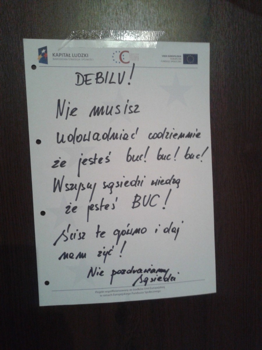 Wszyscy wiemy, że jesteś buc!