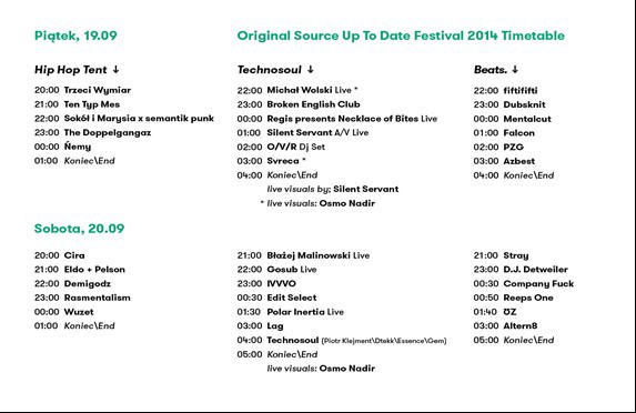 Robert Hood odwołuje przyjazd z powodu choroby. Tegoroczny Timetable