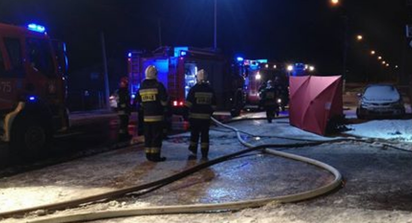 TRAGICZNY POŻAR W BORZĘCINIE DUŻYM