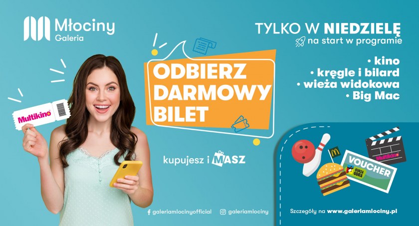 GALERIA MŁOCINY OTWARTA RÓWNIEŻ W NIEDZIELE