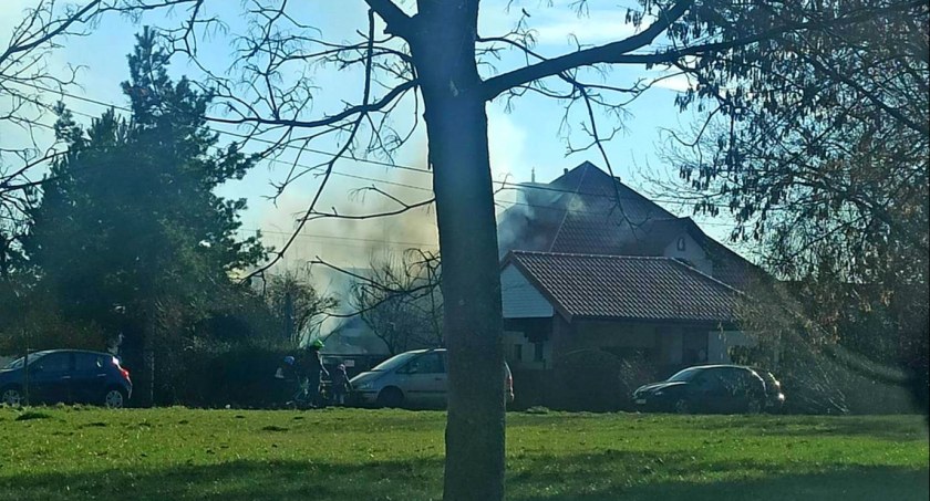 POŻAR ZABUDOWAŃ W BABICACH NOWYCH