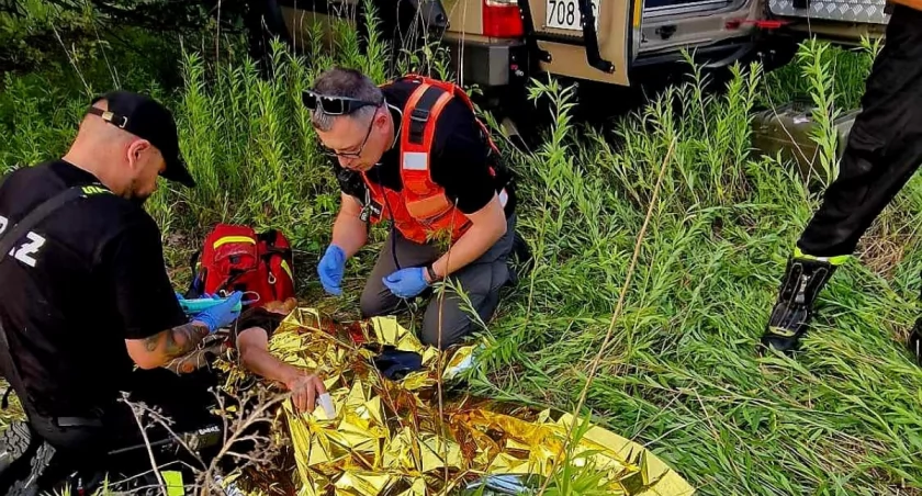 NASI STRAŻACY ODNALEŹLI ZAGINIONĄ KOBIETĘ 
