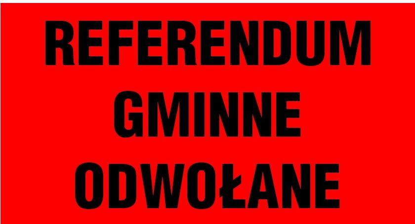 NIE BĘDZIE REFERENDUM GMINNEGO