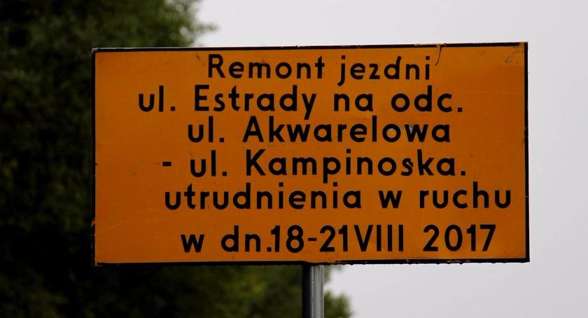TRWA MODERNIZACJA ULICY ESTRADY
