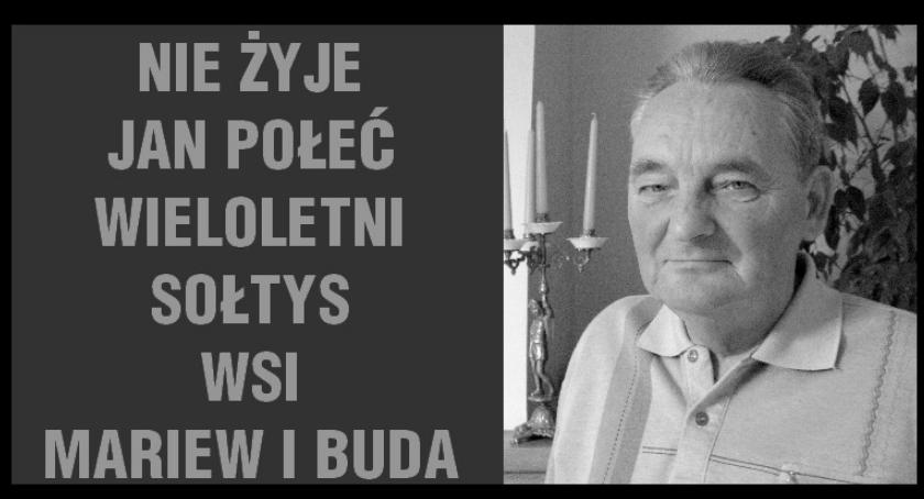 NIE ŻYJE DŁUGOLETNI SOŁTYS MARIEWA I BUDY