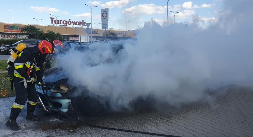Pożar samochodu na Malborskiej