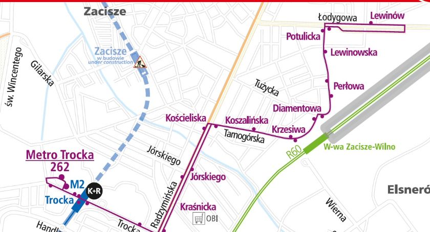 Nowa linia na Zaciszu