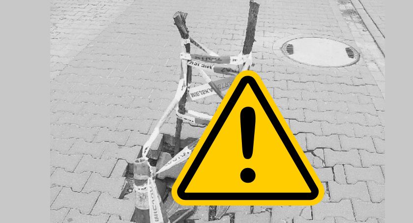 Kolejne zapadlisko na Targówku tworzy zagrożenie dla życia mieszkańców