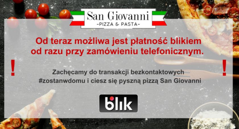 Pizzeria San Giovanni ogranicza ryzyko zarażenia koronawirusem do minimum
