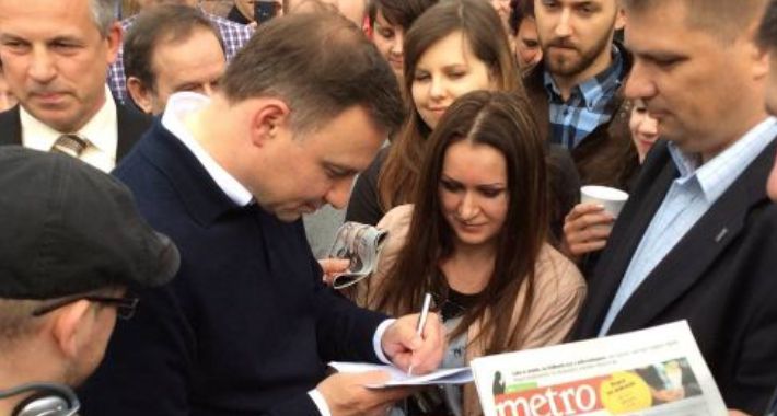 Prezydent elekt już od rana z mieszkańcami warszawy!