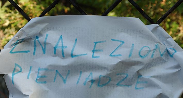 Znaleziono pieniądze!!!