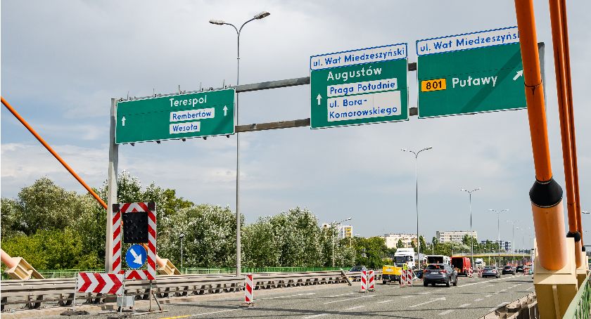 Prace na moście Siekierkowskim: utrudnienia w kierunku Rembertowa
