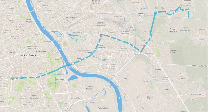 Jak najsprawniej dojechać do centrum Warszawy z Rembertowa komunikacją?