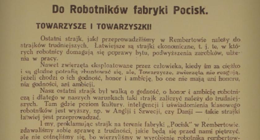 „Bo wierzyliśmy w wyrobienie robotnika rembertowskiego…”