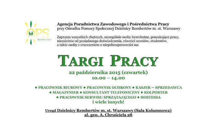 Targi pracy już wkrótce!!!