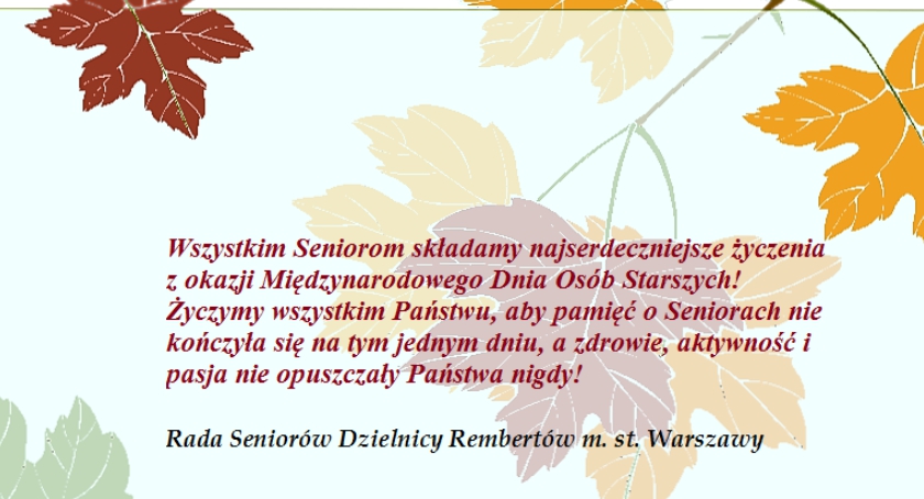 Międzynarodowy Dzień Osób Starszych