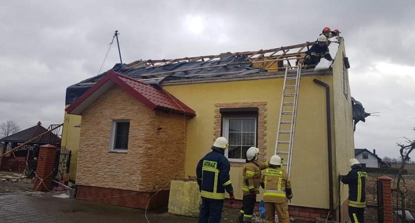 Wichura zrujnowała dom mieszkanki Oleszna