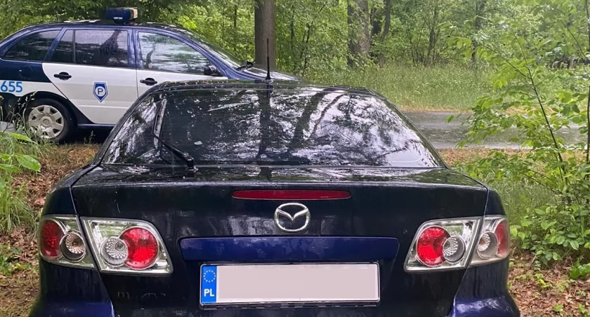 Skończył jazdę w rowie