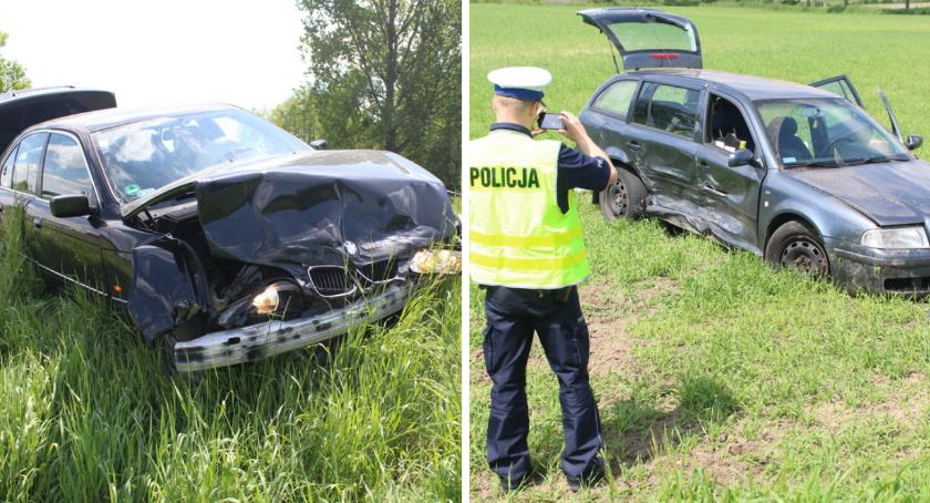 Tragedia o włos! Groźne zderzenie skody i BMW