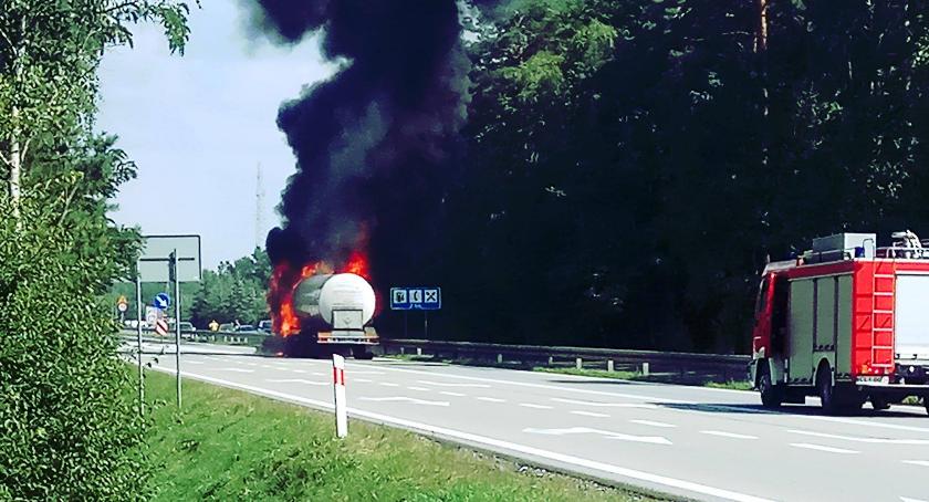 Pożar cysterny w Skępem