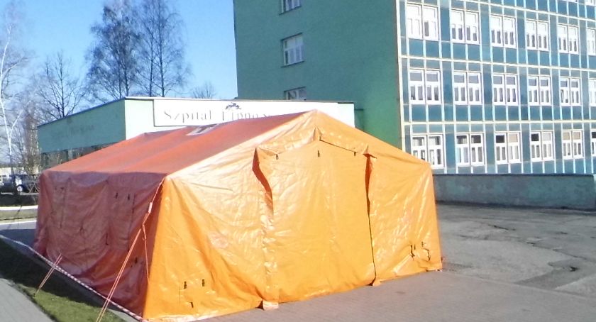 Szpital ma polową izbę przyjęć