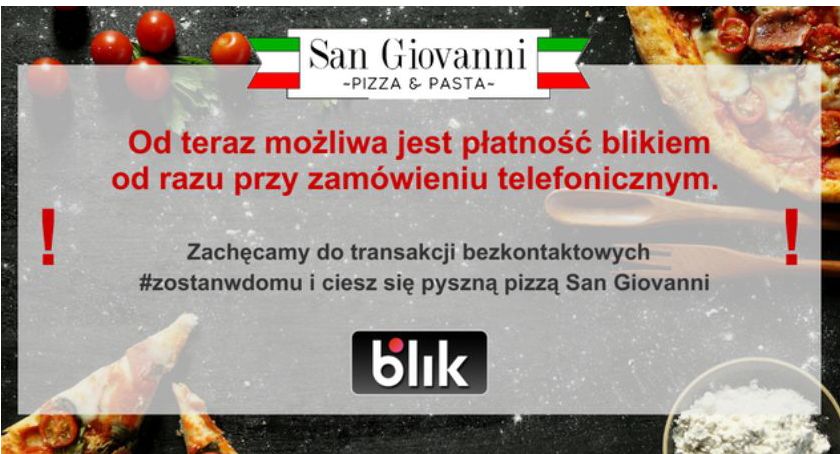 Pizzeria San Giovanni oferuje bezpieczne dostawy potraw 