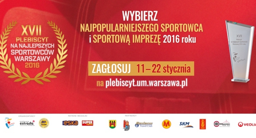PLEBISCYT NA NAJLEPSZYCH SPORTOWCÓW WARSZAWY 2016 ROKU