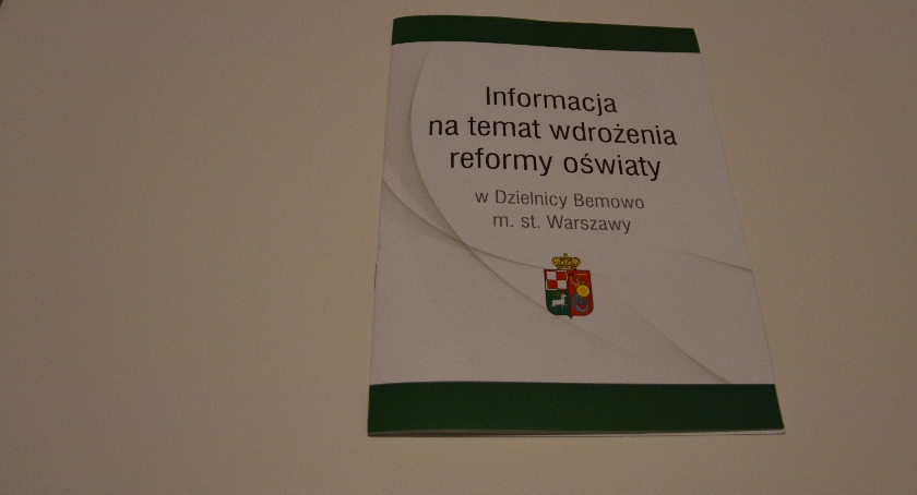 Informator na temat wdrożenia reformy oświaty na Bemowie.