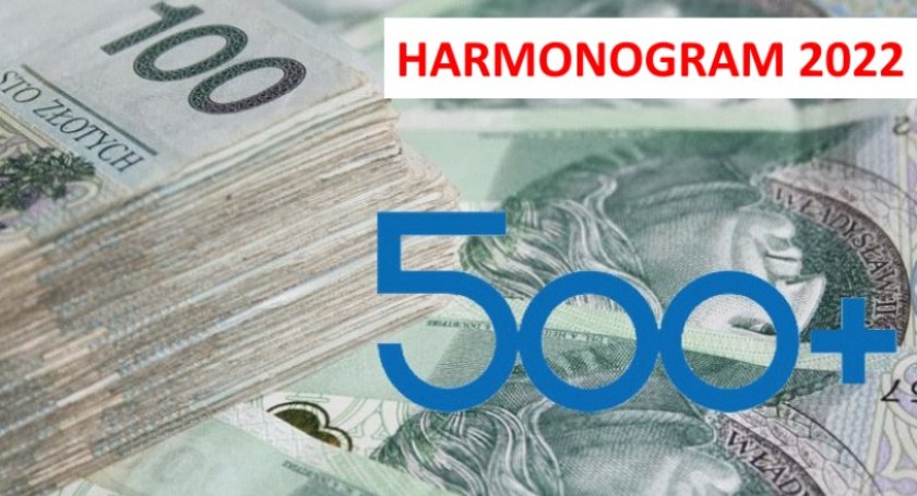 500+ i inne świadczenia. Harmonogram na 2022 rok