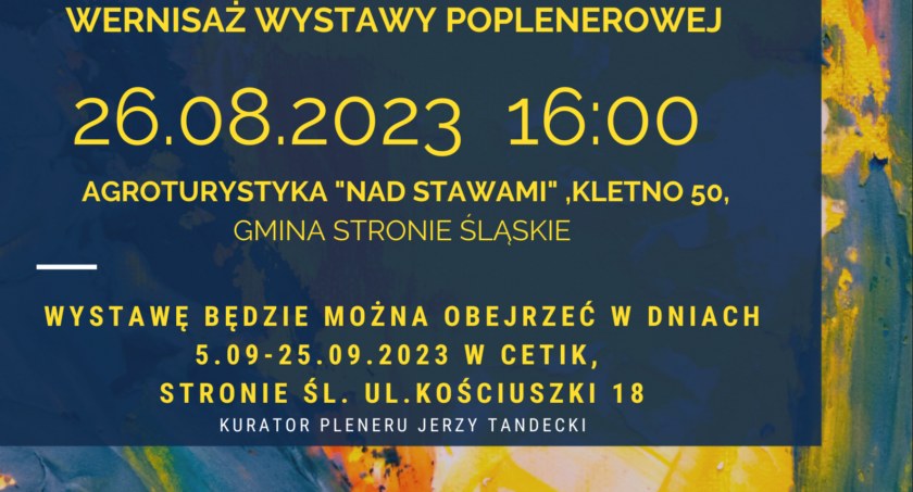 XII Międzynarodowy Plener Malarski – wernisaż 26 sierpnia br.