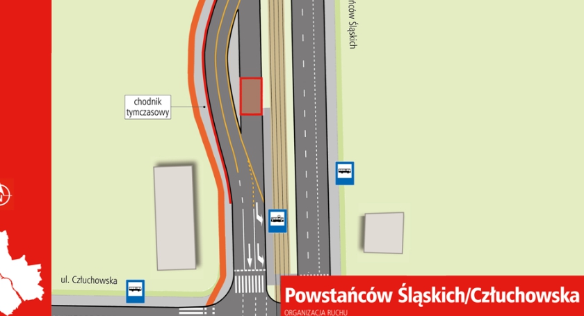 Powstańców Śląskich jeden pas ruchu