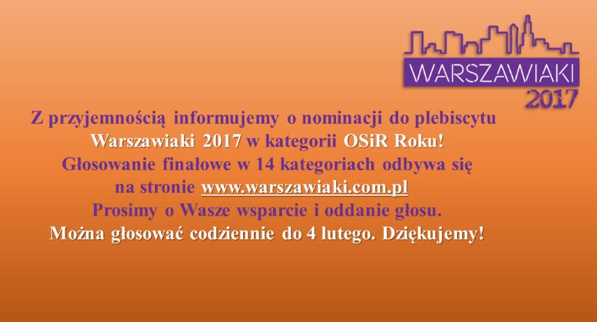 OSiR Bemowo musi wygrać! Głosujemy