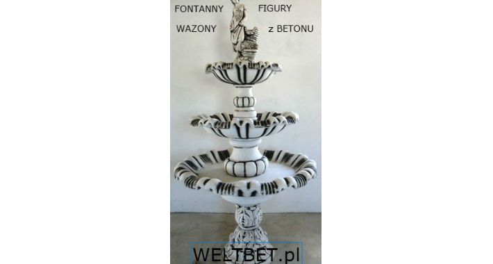 DEKORACJE OGRODOWE - Figury, Fontanny, Wazony z Betonu