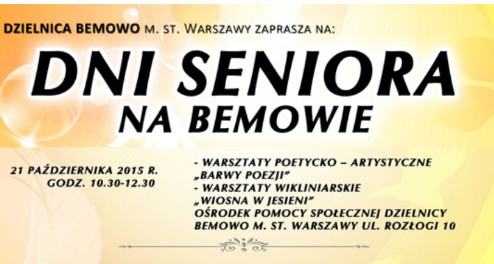 Dni Seniora – warsztaty