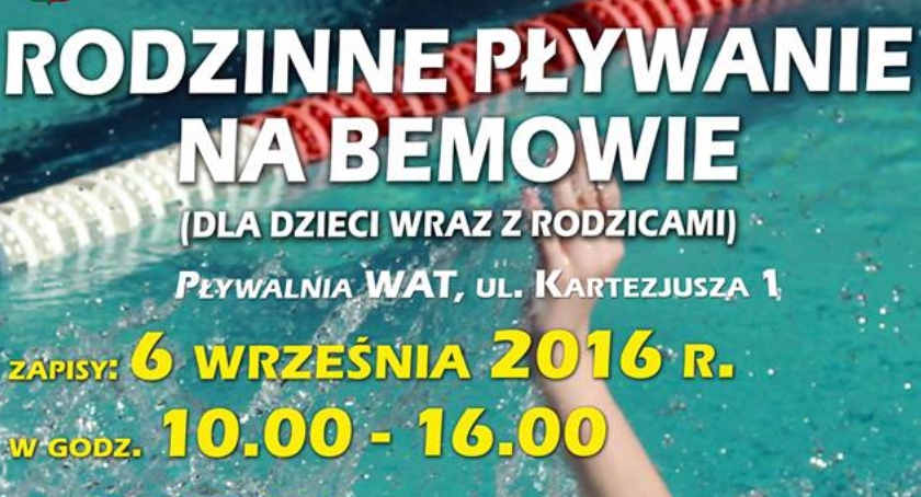 Jutro ruszają zapisy na bezpłatne pływanie!