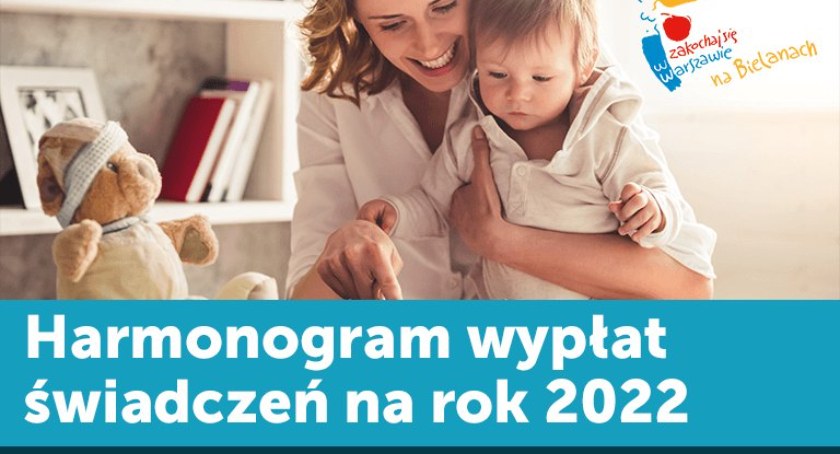 Harmonogram wypłat świadczeń w 2022 roku