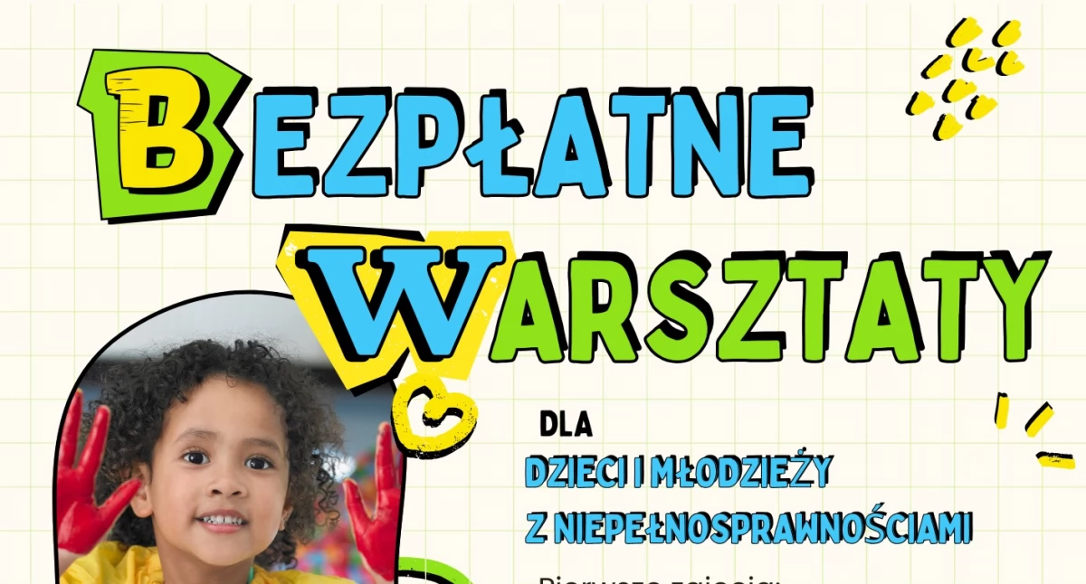 Bezpłatne warsztaty dla dzieci z niepełnosprawnościami 