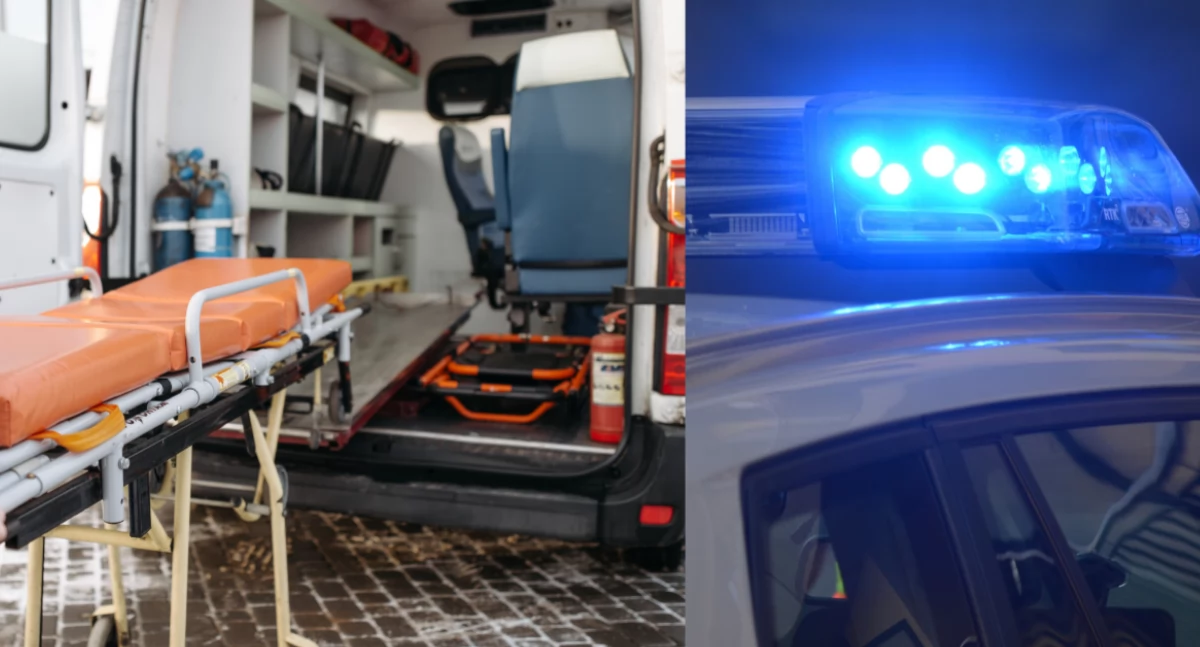 Wypadek z udziałem motocykla na Bielanach