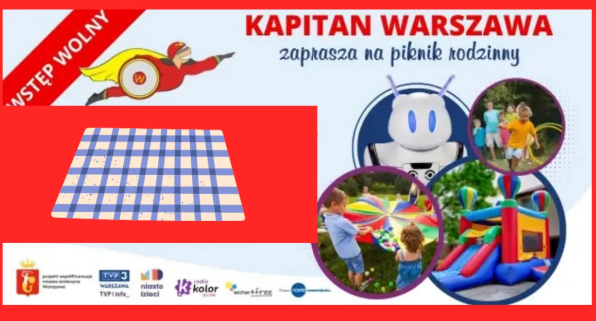 Rodzinny piknik z Kapitanem Warszawa na Żoliborzu