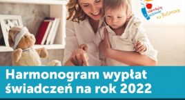 Harmonogram wypłat świadczeń w 2022 roku