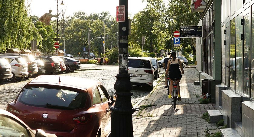 Floriańska i rowerzyści