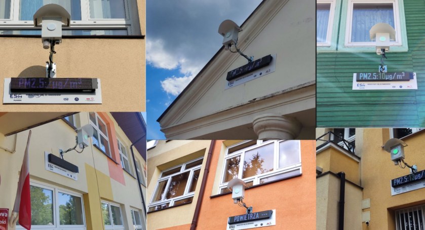 Czujnik antysmogowy na szkole