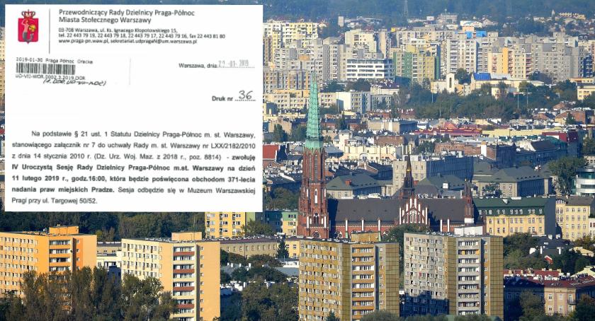 Uroczysta Sesja Rady Dzielnicy poświęcona obchodom 371-lecia nadania praw miejskich Pradze
