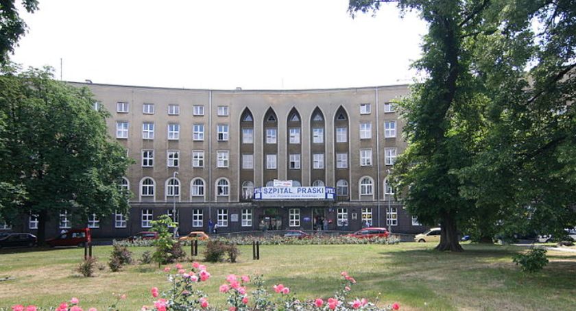 Pacjent z koronawirusem w Szpitalu Praskim