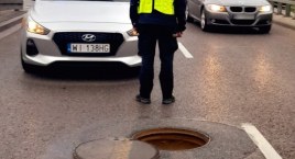 Ta przeszkoda mogła doprowadzić do wypadku