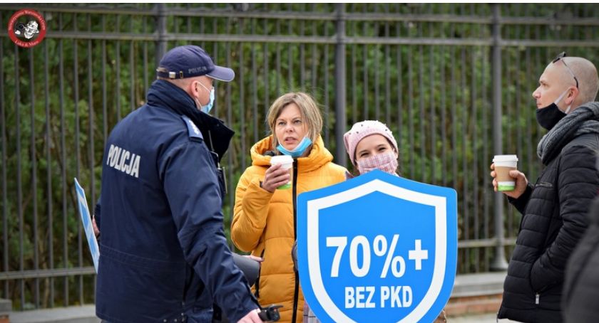 Protest przedsiębiorców pod Kancelarią Premiera